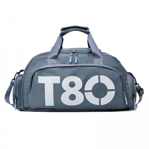 TRUST-U Simple Yoga Fitness Bag with Wet and Dry Bag Large Capacity Travel Bag with Shoe Storage Bag