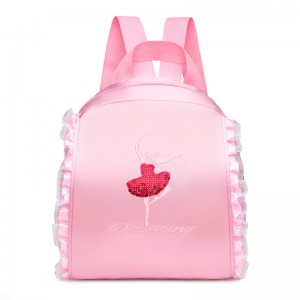 TRUST-U New dance bag children’s double shoulder dance backpack Latin ballet school bag embroidery printing girls princess dance bag