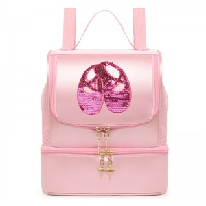 TRUST-U Dance bag new children’s double shoulder dance backpack Latin ballet schoolbag can be printed girls princess dance bag