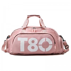 TRUST-U Simple Yoga Fitness Bag with Wet and Dry Bag Large Capacity Travel Bag with Shoe Storage Bag