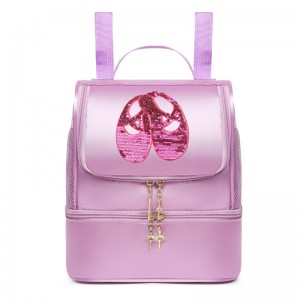 TRUST-U Dance bag new children’s double shoulder dance backpack Latin ballet schoolbag can be printed girls princess dance bag