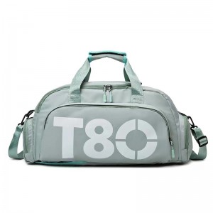 TRUST-U Simple Yoga Fitness Bag with Wet and Dry Bag Large Capacity Travel Bag with Shoe Storage Bag