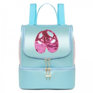 TRUST-U Dance bag new children’s double shoulder dance backpack Latin ballet schoolbag can be printed girls princess dance bag