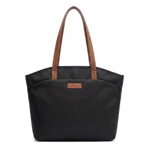 TRUST-U Simple and casual tote bag for women, large capacity, handbag, shoulder bag, new autumn and winter style, simple canvas commuter bag