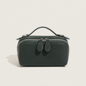 TRUST-U PU leather mini cosmetic bag, premium toiletry bag, travel-friendly cosmetic bag and storage bag