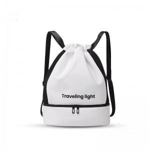 TRUST-U Double shoulder strap shoe compartment travel bag mountaineering bag dry and wet separation fitness bag wear-resistant large capacity storage bag