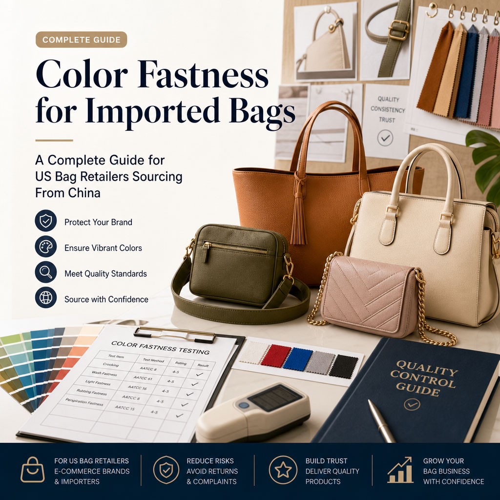 Color Fastness for Imported Bags: A Complete Guide for US Bag Retailers Sourcing From China
