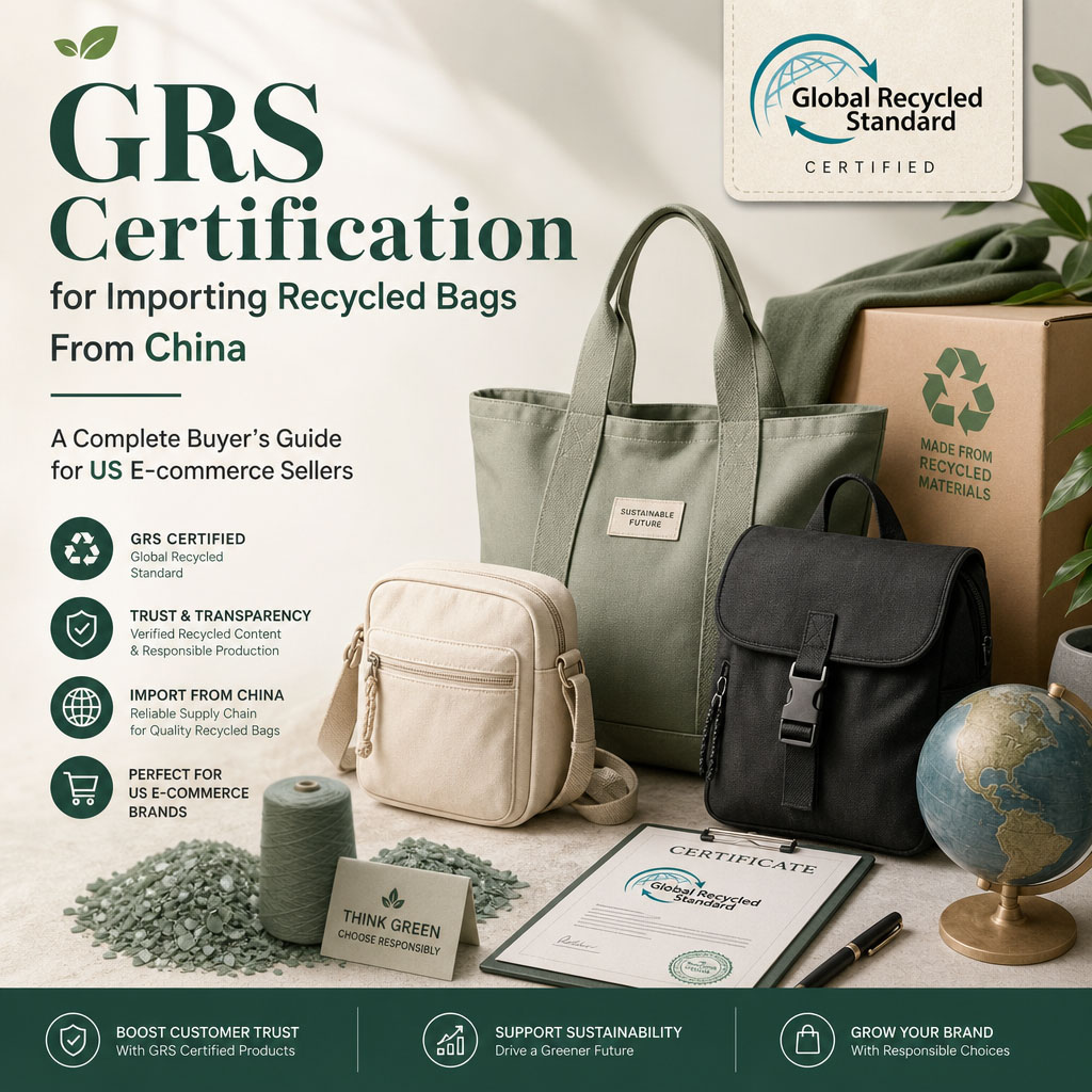 GRS Certification for Importing Recycled Bags From China: A Complete Buyer’s Guide for US E‑commerce Sellers