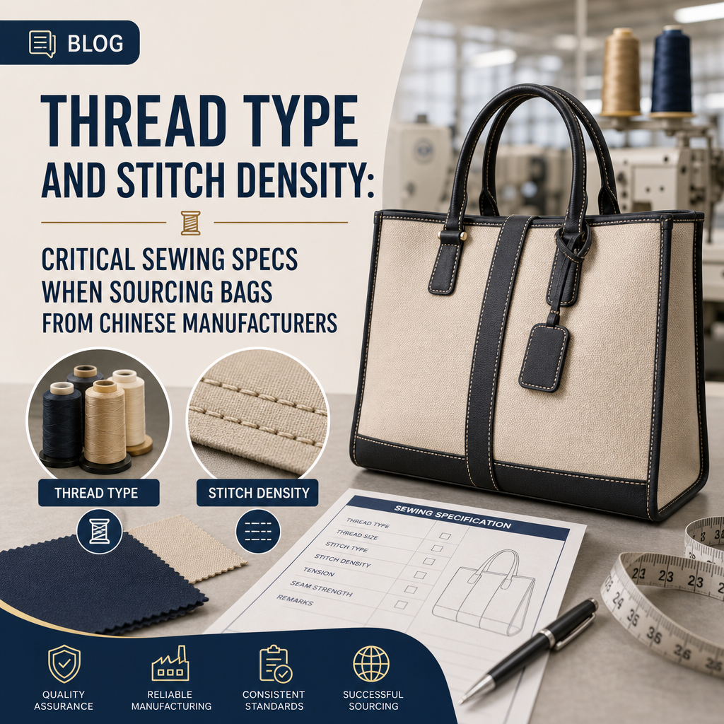 Thread Type and Stitch Density: Critical Sewing Specs When Sourcing Bags From Chinese Manufacturers