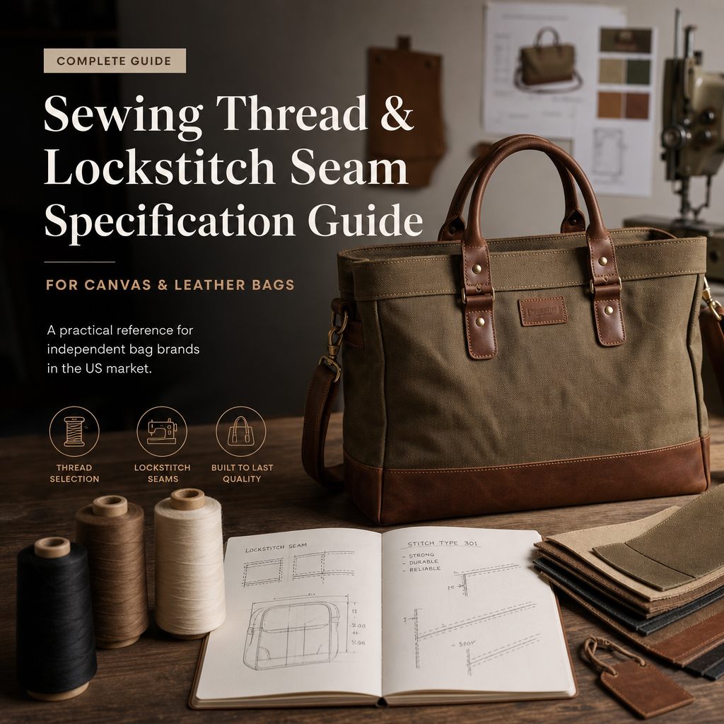 Sewing Thread & Lockstitch Seam Specification Guide for Canvas & Leather Bags: For US E-Commerce Bag Brands
