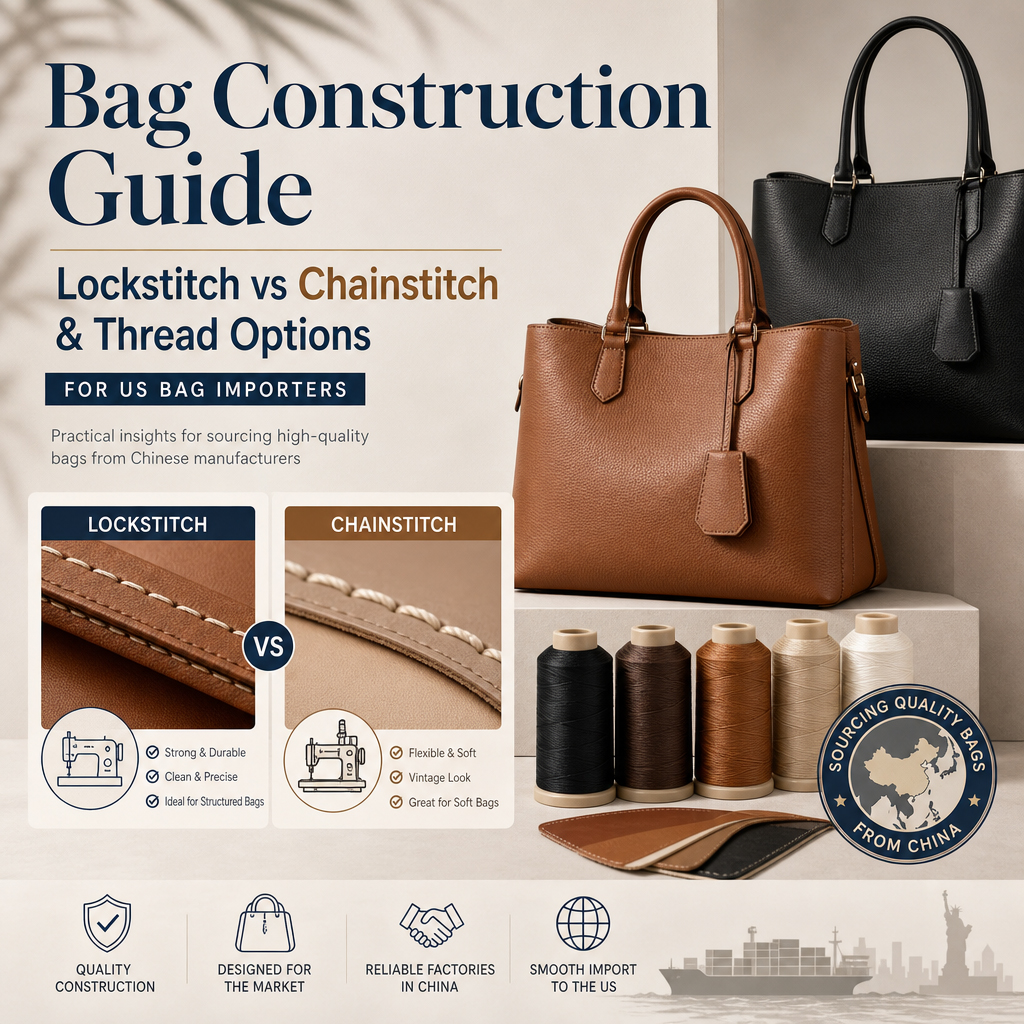 Bag Construction Guide: Lockstitch vs Chainstitch & Thread Options for US Bag Importers
