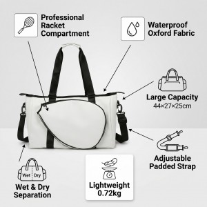 TRUST-U Badminton bag large capacity multifunctional portable travel bag cross-border men and women outdoor sports fitness tennis bag