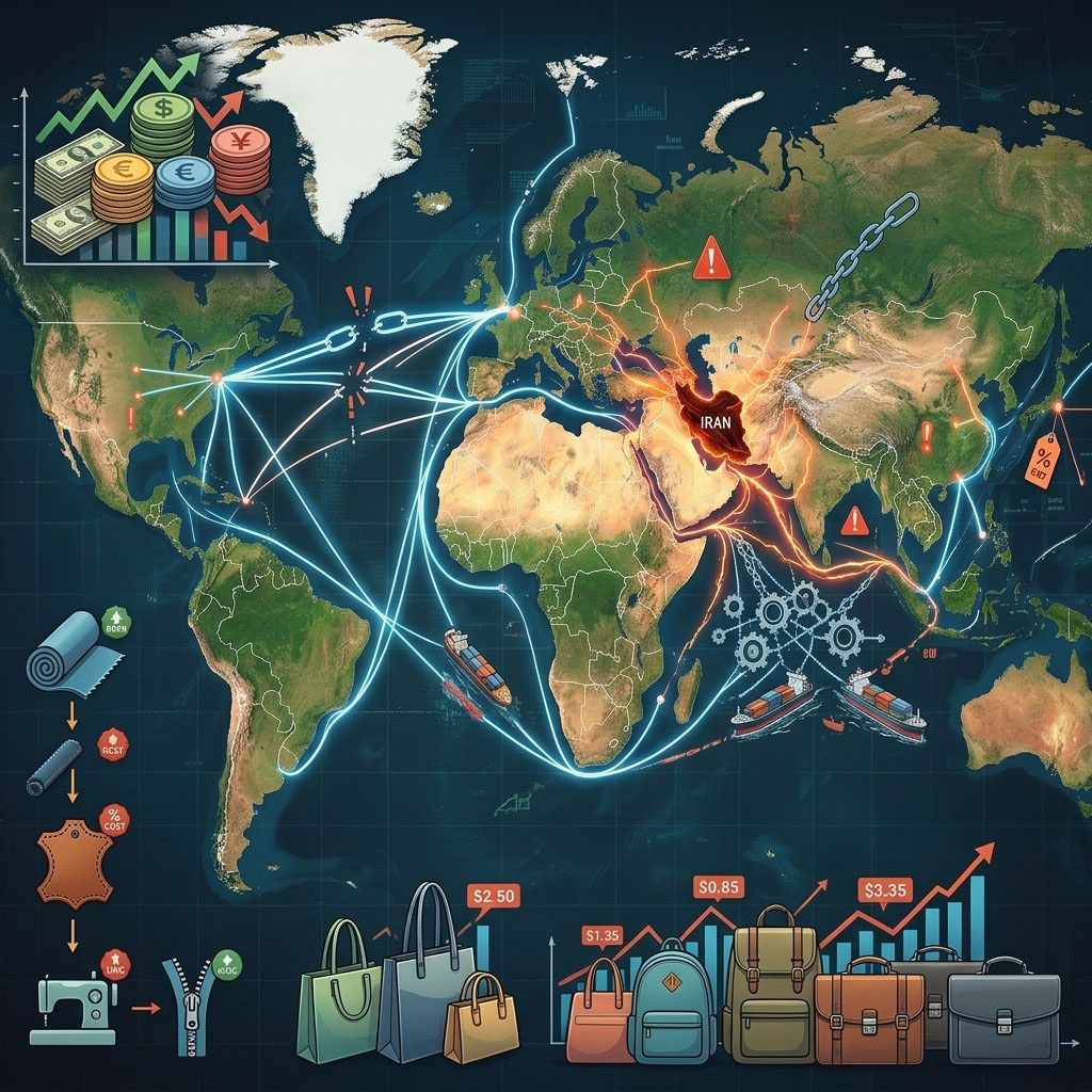 How Iranian Geopolitical Tensions Affect Leather and Hardware Material Costs for Bag Manufacturing