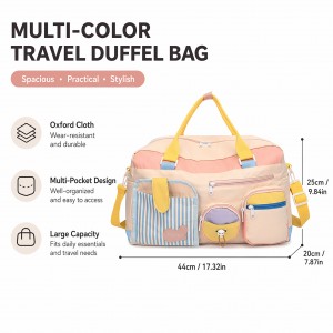 TRUST-U Travel bag large capacity women’s dopamine travel portable travel luggage bag dry and wet separation sports fitness bag