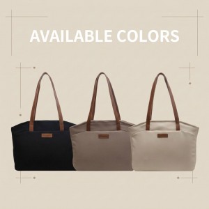 TRUST-U Simple and casual tote bag for women, large capacity, handbag, shoulder bag, new autumn and winter style, simple canvas commuter bag