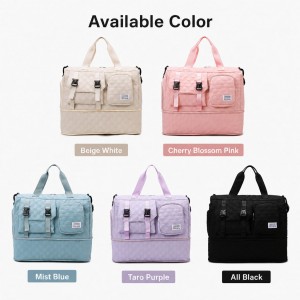 TRUST-U Fashion sports dry and wet separation fitness bag large capacity expansion portable travel bag with trolley and shoe compartment