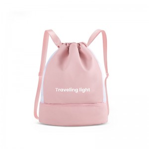 TRUST-U Double shoulder strap shoe compartment travel bag mountaineering bag dry and wet separation fitness bag wear-resistant large capacity storage bag