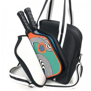 Tas Tenis Paddle Gaya Eropa Trust-U Chic: Tas Travel Portabel kanggo Wanita – Raket Olahraga Luar Ruangan Carryall