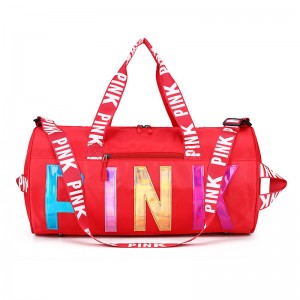 Trust-U Travel Bag, Duffle Bag, Sports Bag with Laser Sequins, Handheld and Shoulder Bag with Customizable Logo, Women’s Organizer Bag