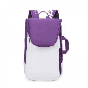 Rucsac de tenis Trust-U alb cu dublă curea: geantă de badminton cu capacitate de 3 rachete pentru bărbați și femei