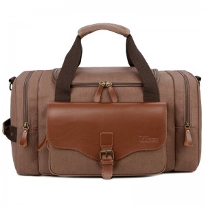 Trust-U Men’s Canvas Travel Bag: Large Capacity, Trendy, Handheld, Crossbody & Single-Shoulder Backpack