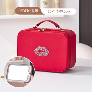 Cùis maise TRUST-U mòr le comas mòr agus sgàthan, poca maise solais LED àrd-inbhe, foirfe mar thiodhlac