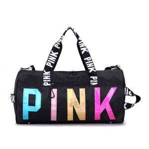 Trust-U Travel Bag, Duffle Bag, Sports Bag with Laser Sequins, Handheld and Shoulder Bag with Customizable Logo, Women’s Organizer Bag