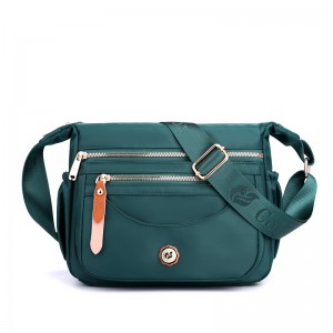 Trust-U Multi-Layer Shoulder Bag Large Capacity Water-Resistant Nylon Crossbody Bag Women’s Casual Mobile Backpack