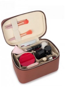 TRUST-U 2025 ny enfärgad sminkväska, enkel stor kapacitet bärbar handhållen skönhetsverktyg kosmetika förvaringsväska