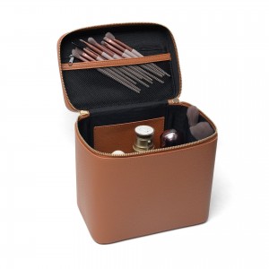 TRUST-U ڪراس بارڊر هاءِ اينڊ ميڪ اپ ڪيس ماحول دوست PU چمڙي جي وڏي گنجائش وارو اعليٰ جمالياتي ميڪ اپ بيگ پيشه ورانه هٿ ۾ رکيل ميڪ اپ اسٽوريج بيگ