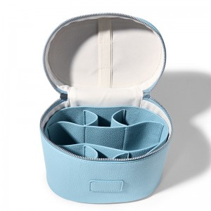 TRUST-U Langyan Makeup Bag 2025 New Style Simple Portable Handheld Large Capacity PU Leather Travel Partition Makeup Bag