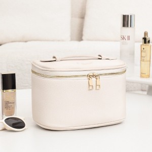 TRUST-U light luxury PU leather makeup case multi-layer partitioned makeup bag new style portable toiletry bag skincare products storage bag