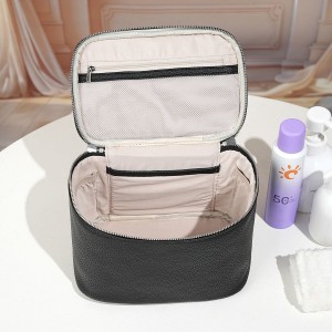 TRUST-U New PU Leather Toiletry Bag High-End Crocodile Pattern Makeup Bag Large Capacity Cosmetic Storage Bag Portable Travel