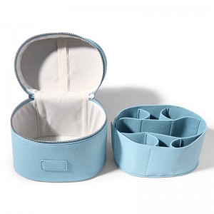 TRUST-U Langyan Makeup Bag 2025 New Style Simple Portable Handheld Large Capacity PU Leather Travel Partition Makeup Bag