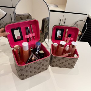 TRUST-U Letter Shaped Cosmetic Bag Large Capacity Cosmetic Storage Bag Portable Handheld Gift Box