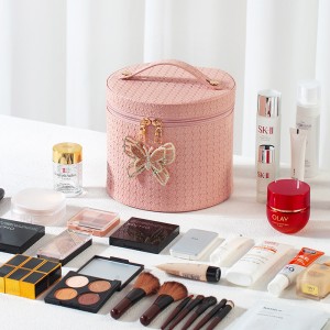 TRUST-U New large-capacity cosmetic case portable cosmetic storage bag double-layer bridal gift box