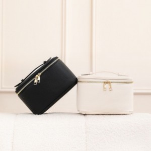 TRUST-U light luxury PU leather makeup case multi-layer partitioned makeup bag new style portable toiletry bag skincare products storage bag