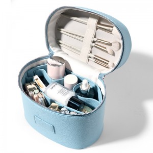 TRUST-U Langyan Makeup Bag 2025 New Style Simple Portable Handheld Large Capacity PU Leather Travel Partition Makeup Bag