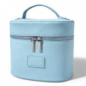 TRUST-U Langyan Makeup Bag 2025 New Style Simple Portable Handheld Large Capacity PU Leather Travel Partition Makeup Bag