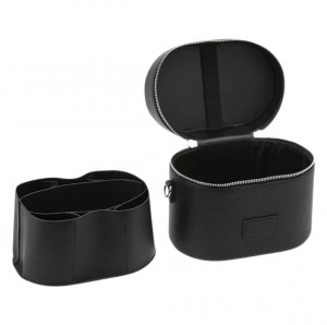 TRUST-U Cross-border Oval Single-shoulder PU Makeup Bag Portable Large Capacity Cosmetics Storage Box Travel Waterproof Storage Toiletry Bag