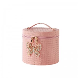 TRUST-U New large-capacity cosmetic case portable cosmetic storage bag double-layer bridal gift box