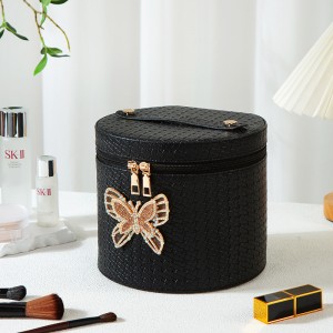 TRUST-U New large-capacity cosmetic case portable cosmetic storage bag double-layer bridal gift box