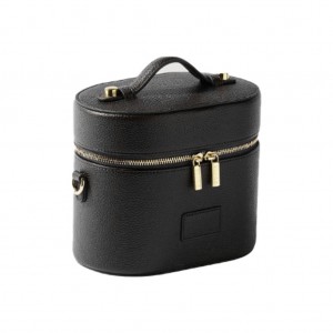 TRUST-U Cross-border Oval PU Makeup Case Portable Large Capacity Cosmetics Storage Bag Travel Waterproof Toiletry Bag