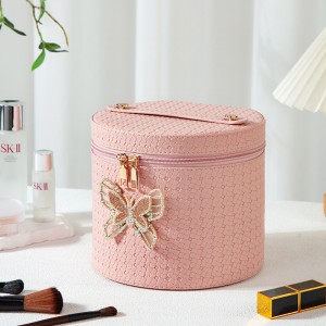 TRUST-U New large-capacity cosmetic case portable cosmetic storage bag double-layer bridal gift box