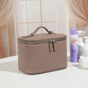 TRUST-U New PU Leather Toiletry Bag High-End Crocodile Pattern Makeup Bag Large Capacity Cosmetic Storage Bag Portable Travel