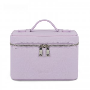 TRUST-U leather makeup bag large capacity portable makeup case travel multifunctional cosmetic bag toiletry bag storage box