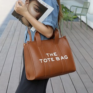TRUST-U High-end retro letter tote bag, Korean style, niche handbag, Korean shoulder/crossbody bag