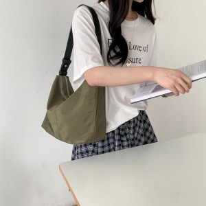 TRUST-U Casual commuting nylon shoulder bag, large capacity, versatile crossbody bag, durable college student tote bag