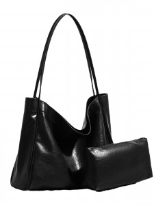 TRUST-U Merlad shoulder bag, large capacity, casual, textured soft leather, stylish tote bag for commuting