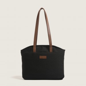 TRUST-U Çantë dore e thjeshtë dhe e përditshme për femra, me kapacitet të madh, çantë dore, çantë shpatullash, stil i ri vjeshte dhe dimëri, çantë e thjeshtë prej kanavacë për në punë.